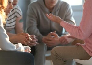 Group of people talking